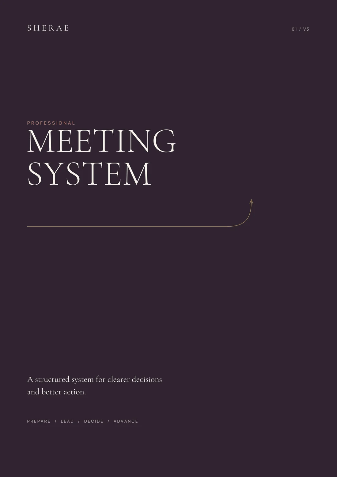 The cover of the SHERAE Professional Meeting System